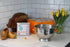 Set: 5-Quart Greek Yogurt Strainer Stainless Steel Colander & Bowl with Organic Cotton Strainer Pouch | Premium Greek