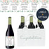 Milestone Wine Labels and Gift Bag, 6 Bottle Congratulations Wedding Wine Crate with Wedding Milestone Stickers