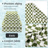6 Set Kinlop Pcs Checkered Bath Towels Lightweight Coral Washcloth Quick Dry Patterned Thin Coral Fleece Hand Towel