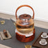 3 Teapot and Food Warmer, Portable Food Warmer for Camping and Traveling, Upgrade to Candles to Increase The Heat