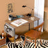 YSSOA Computer Desk, 40 Inch Home Office Work Study Table with Headphone Hooks, Deep Brown