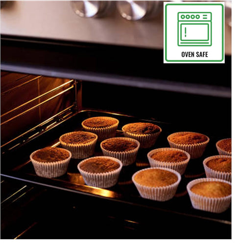Mr Miracle Standard Size Baking Cups, Premium Quality, White, 500 Pack Grease-Proof Cupcake Liners