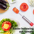 Newness Vegetable Corer with Sharp Blade, Multi-Purpose Veggie Drill for Coring Zucchini, Potatoes, Carrots
