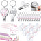 Wesiti 25 Sets Baby Shower Favor for Guests Butterfly Keychain with Nail