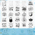126 Set 25 25 24 1 50 Panitay Pcs Baby Shower DIY Bodysuit Bib Blank White Newborn Bodysuit Stencils Marker Sign