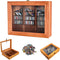 Anxiety Bookshelf with 200 Unique Miniature Books - 9.84 x 7.87 Inches