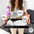 17.5"x12" Home Redefined Silver & Black Glossy Crocodile Faux Leather Serving Tray Beautiful Modern Elegant Decorative