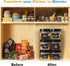 6 6 0.5L 2.1 Shazo PC Airtight Food Storage Containers + Spoons Included - BPA Free Plastic Snack & Spice Containers