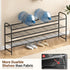 3-Tier Closet Closet KEETDY Long Shoe Rack for Metal Shoe Organizer for Entryway, Wide Stackable Shoe Storage Shelf