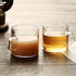 BCnmviku Clear Glass Shot Glasses Espresso Parts Double Spouts Milk Cup (Clear Glass-2Pack)