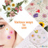 200Pcs Dried Pressed Flowers Resin Mould, Real Flowers & Natural Dry Leaves Kit for DIY Crafts