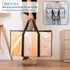 VENO 8 Pack Moving Bags, Heavy Duty Totes with Lids, College Packing Storage Boxes, Extra Large, Sturdy Handles, Zipper