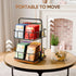 2 8 360 Countertop 100+ Rotating Tea Bag Organizer Tier Basket Spinning Teabag Holder Organizer, Acacia Wood Iron Tea