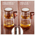 27.05 oz MACTANO Enchant Series Glass Magic Teapot with Magnetic Infuser, Modern Personal Tea Pot for Loose Leaf Tea