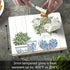CounterArt Pottery In Blue & White Decorative Tempered Glass Cutting Board, 10" x 8", Dishwasher Safe