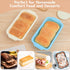 9.5 5 Inch Nonstick Silicone Bread Loaf Pan: x Bread Pan for Homemade Rye with Metal Frame - Loaf Mold for Baking Oven