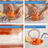 Citrus Squeezer - Manual Orange Juicer with Measuring Cup and Strainer, Dishwasher Safe, Gift for Women - 8OZ (Orange)