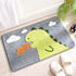 Molesun Dinosaur Bath Mat Non Slip, Soft Shower Rug Plush Microfiber Water Absorbent Thick Shaggy Floor Mats for
