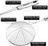 Anaeat 5.3" Stainless Steel Spider Strainer Skimmer, Professional Kitchen Pasta Strainer Spoon with Long Handle