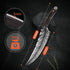Huusk Japan Knife Hand Forged Viking Knife, High Carbon Steel Butcher and Boning Knife for Meat Cutting, Cooking Knife