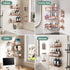 6-Pack, Veken Shower Caddy No Drilling & Rustproof, Waterproof Adhesive Shelves Rack with Soap Holder, Large Capacity