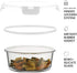 FineDine 24 Piece Glass Storage Containers with Lids - Leak Proof, Dishwasher Safe for Meal Prep or Leftovers, White
