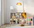 DECOMOMO 11 Inch Cube Storage Bins, Fabric Storage Bin with Clear Window for Clothes and Toy Organizers (6pcs, Beige)