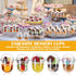 60 Pack (12 oz) Clear Plastic Parfait Cups with Dome Lids No Hole Disposable Party Dessert Cups with Lids Insert Spork
