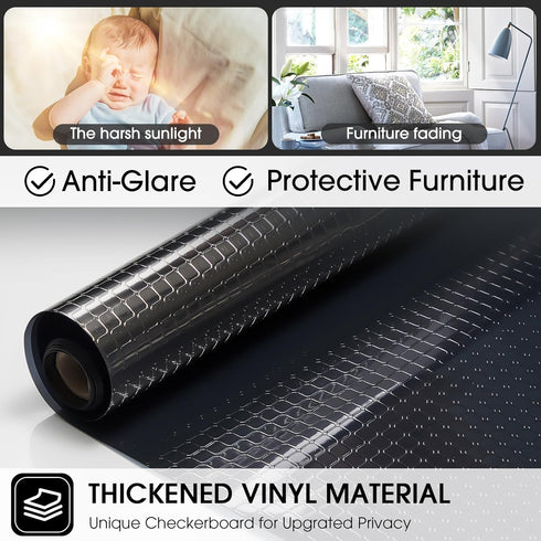 Beautysaid Window Privacy Film, See Out Not In, One Way Reflective Mirror UV Sun Blocking Static Clings