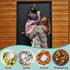 Ripeng 6 Pieces 12 Inch Plastic Wreath Hanger for Front Door - Clear Door Wreath Hooks for Christmas, Halloween Decor