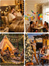 syosupviry Powered,19FT 50LED Star String Lights Battery&USB Star Fairy Lights with Remote, Hanging Star Lights