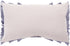 12 20-inch SAFAVIEH Home Collection Grema Boho Fringe Light Grey/Periwinkle x Rectangle Decorative Accent Throw Pillow