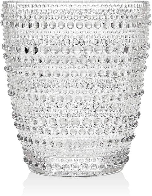 Godinger Set of 4 Clear Double Old Fashioned Glasses