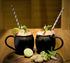 STAGLIFE 16 Oz Black Matte Moscow Mule Mugs, Genuine Copper Cups Set of 2 for Drinking Gifts