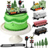 13 Pieces Train Cake Toppers Train Cake Decorations Train Birthday Party Supplies
