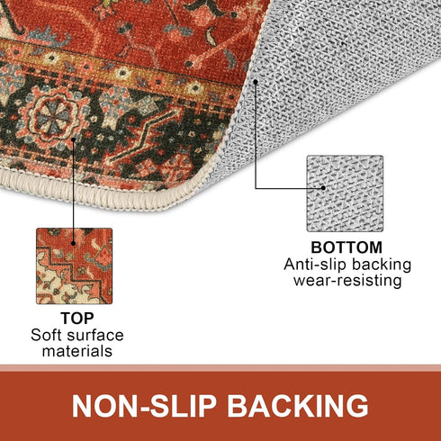 Collive Washable Indoor Door mat, Non Slip Retro Entryway Rug 20" x 32" Doormat Quick Absorbent Entrance Rug Distressed Front Door Mat, Welcome Mats Floor Mat Doormats for Kitchen Home Patio by Collive