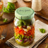 Premium Mason Jar Lids (8 Pack - Regular), Heavy Duty BPA Free Reusable Plastic, Leak Proof Lids for Ball, Kerr & More