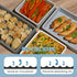 Large Silicone Baking Tray Dividers for Oven Cooking & Meal Prep, Easy to Clean Nonstick Baking Sheet