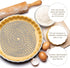 Ferraycle 2 Pieces Pie Weights for Baking, Stainless Steel Baking Beads, Pie Weights for Dough Kitchen Cooking (6 Ft,