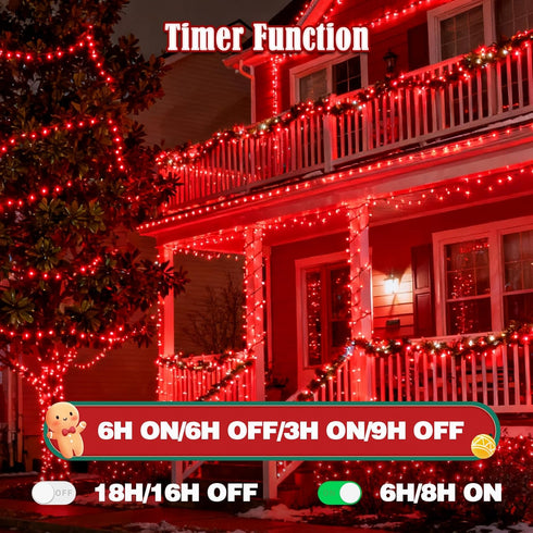 2026 88ft 240LED 12Modes, 7Voice Commands New Voice Control Smart Valentine String Lights Outdoor/Indoor | String