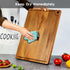 20 14 Inch Extra Large Acacia Wood Cutting Board x - Caperci Better Kitchen Chopping Board with Juice Groove & Handle