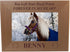 You Left Your Hoof Prints Forever in My Heart - Custom Engraved Alder Wood Picture Frame, Add Your Horses Name (4x6