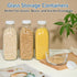 8 Pack 32oz KEYWING Glass Milk Bottles with Airtight Lids Reusable, Leak-proof Containers Dishwasher Safe, Food Grade