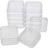 The Beadsmith Personality Case – 2 Clear Square Stacker Jar Set – Each Stack Measures 1.25 x 2.3 inches - Total 10 Jars and 2 lids, for Storage of Small Items, Crafts, Jewelry, Hardware by The Beadsmith