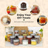 40 Pack 4oz CycleMore Clear Mason Jars With One Piece Silver Lids, Mini Glass Canisters, Spice Bottles, Canning Jars