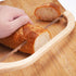 Wooden Bread Bow Knife, 15.7" Serrated Bagel Cutter for Homemade Bread, Kitchen Gift for Baker