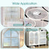 Coavas Reeded Glass Window Privacy Film, 3D Decorative Clings, Peel and Stick Fluted Window Decals (17.5x78.7 in,