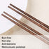 GLAMFIELDS 12 Inches Long Wenge Wood Chopsticks, Reusable Chinese Style Kitchen Chop Sticks, 2 Pairs