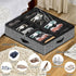 Under Bed Shoe Storage Organizer for Closet - Fits 24 Pairs, Sturdy Underbed Shoe Storage Box Bins, Set of 2