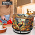 Slow Cooker Dust Cover with Oval Rooster Sunflowers Print, Fits 6-8 Quart Slow Cooker, Pocket Included